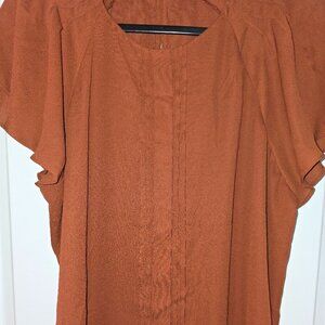 Pretty Gold Blouse Worthington Petite XL